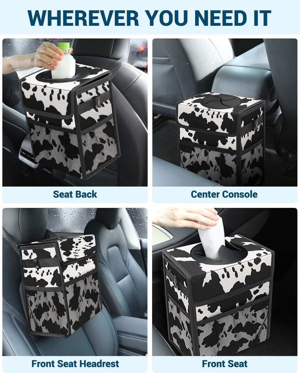 Capolo installed in car backseat showing secured, odor‑reduced travel benefit