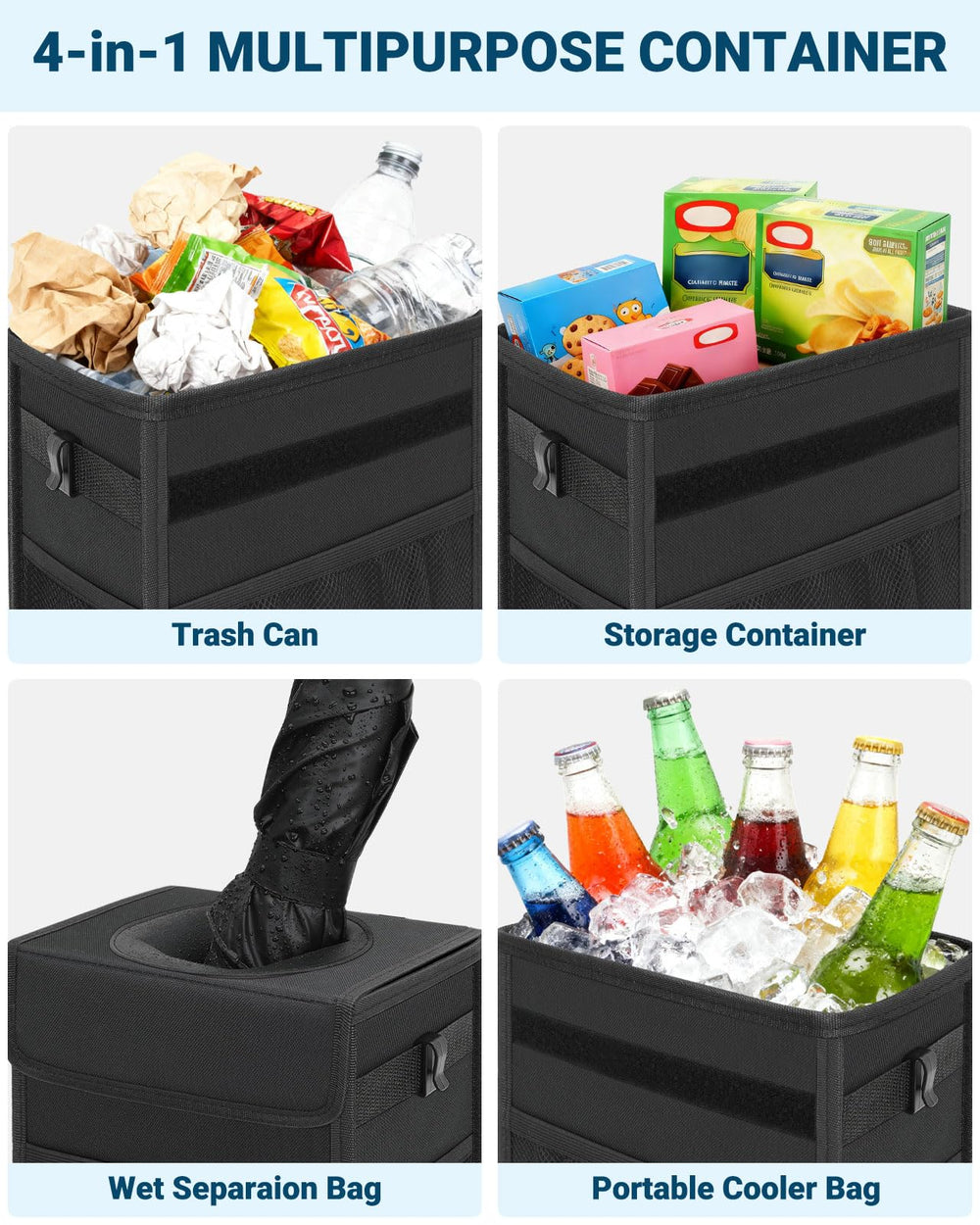 Capolo mesh pockets and insulated compartment organized storage benefit