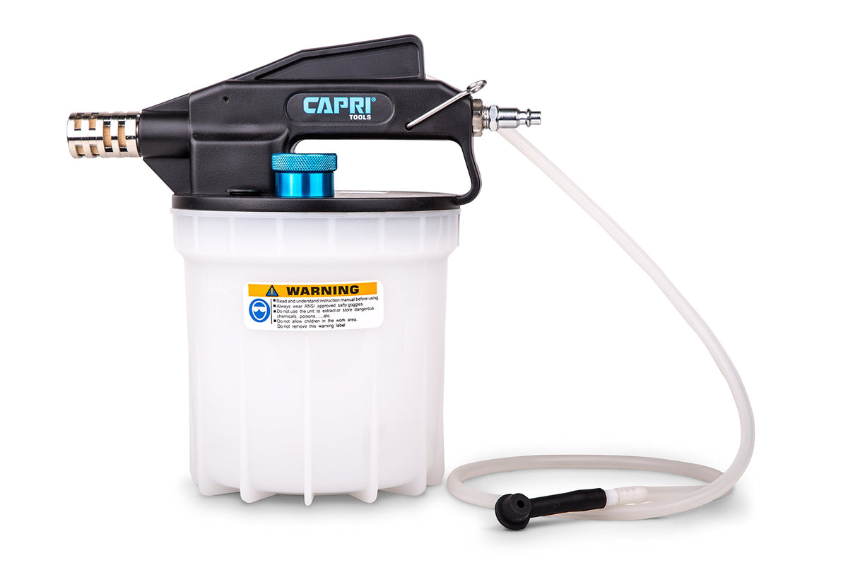 Capri Tools CP21029 front view showing compact vacuum bleeder for efficient bleeding