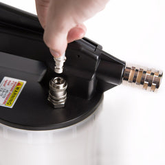 Capri Tools universal rubber adapter closeup demonstrating secure fit on bleeder nipples