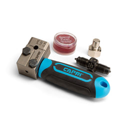 Capri Tools front view showing compact flaring tool for faster flares
