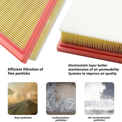 Capume engine filter close-up highlighting pleated media for enhanced particle capture and engine protection