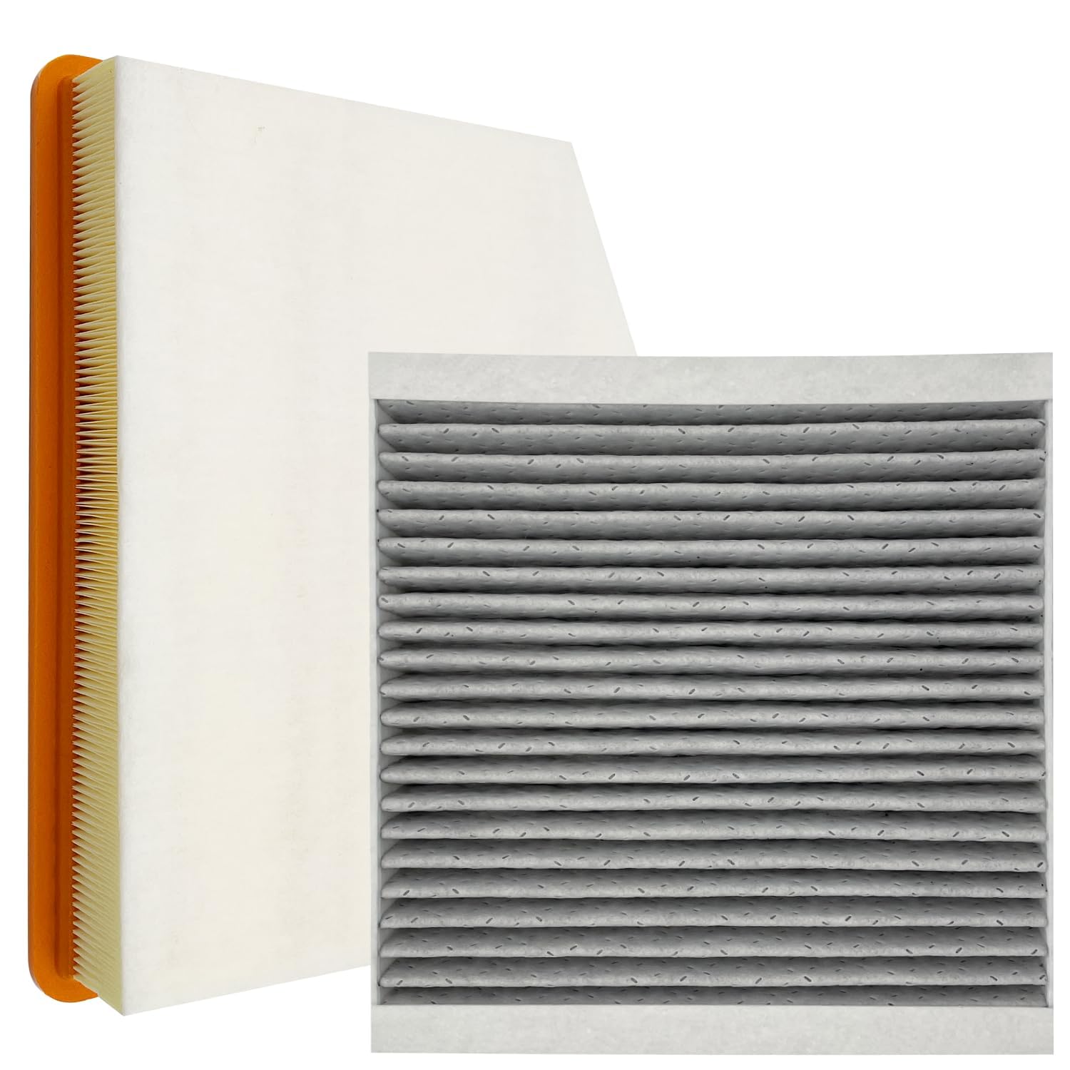 Capume cabin and engine filters laid out of box showing included pieces and ready-to-install condition