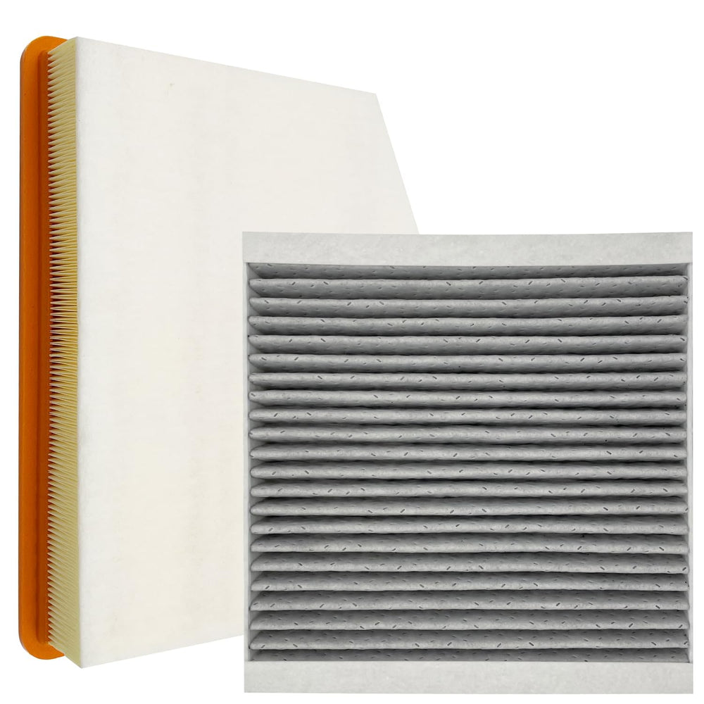 Capume cabin and engine filters laid out of box showing included pieces and ready-to-install condition