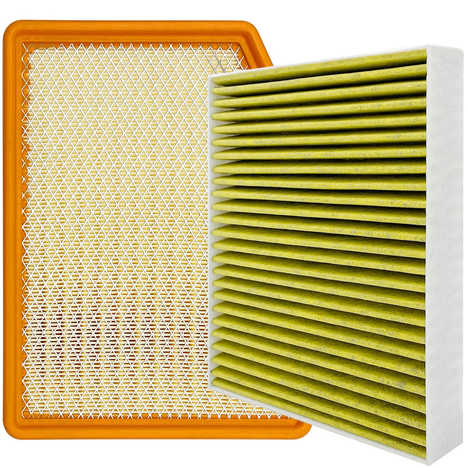 Capume front packaging showing both cabin and engine filters and fitment info for quick identification