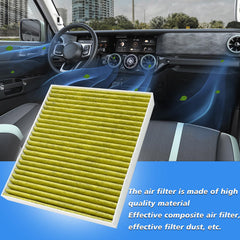 Capume cabin filter installed behind glovebox demonstrating easy DIY replacement