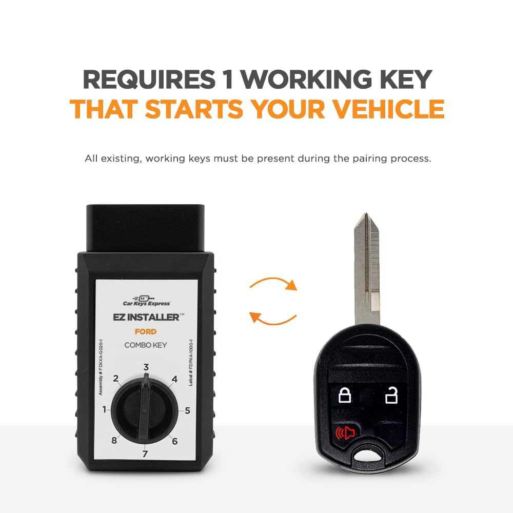 Car Keys Express replacement key being used in a vehicle to demonstrate fast pairing