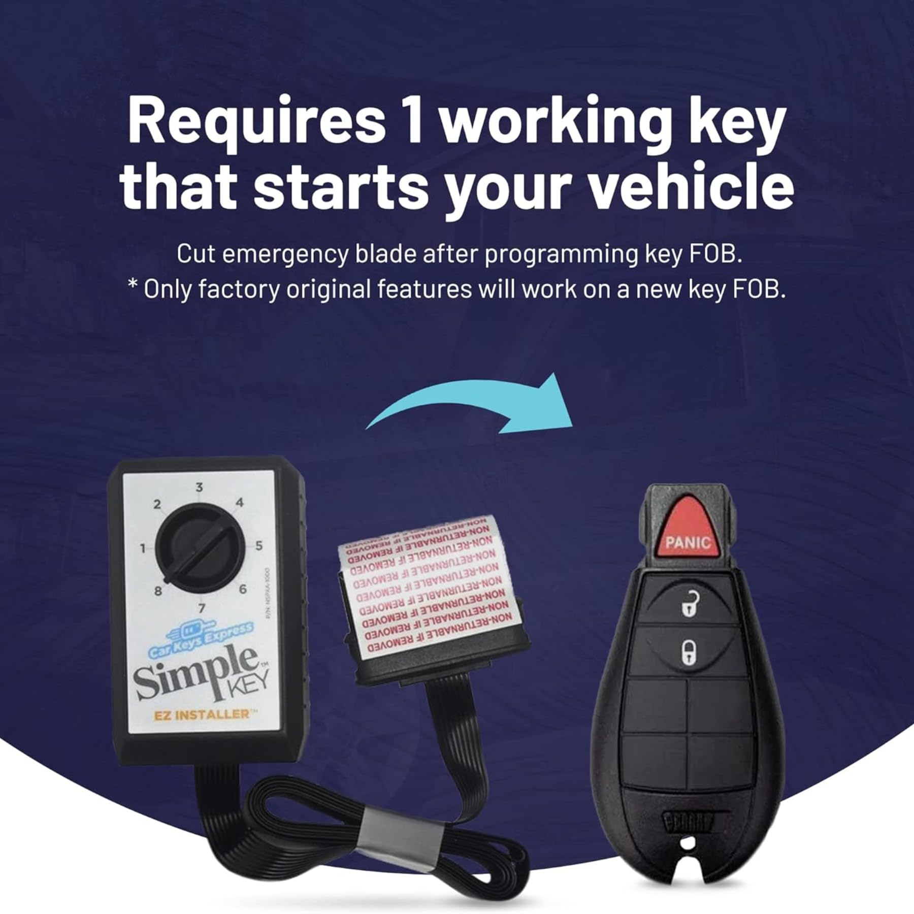 Car Keys Express internal electronics module visible for programming convenience