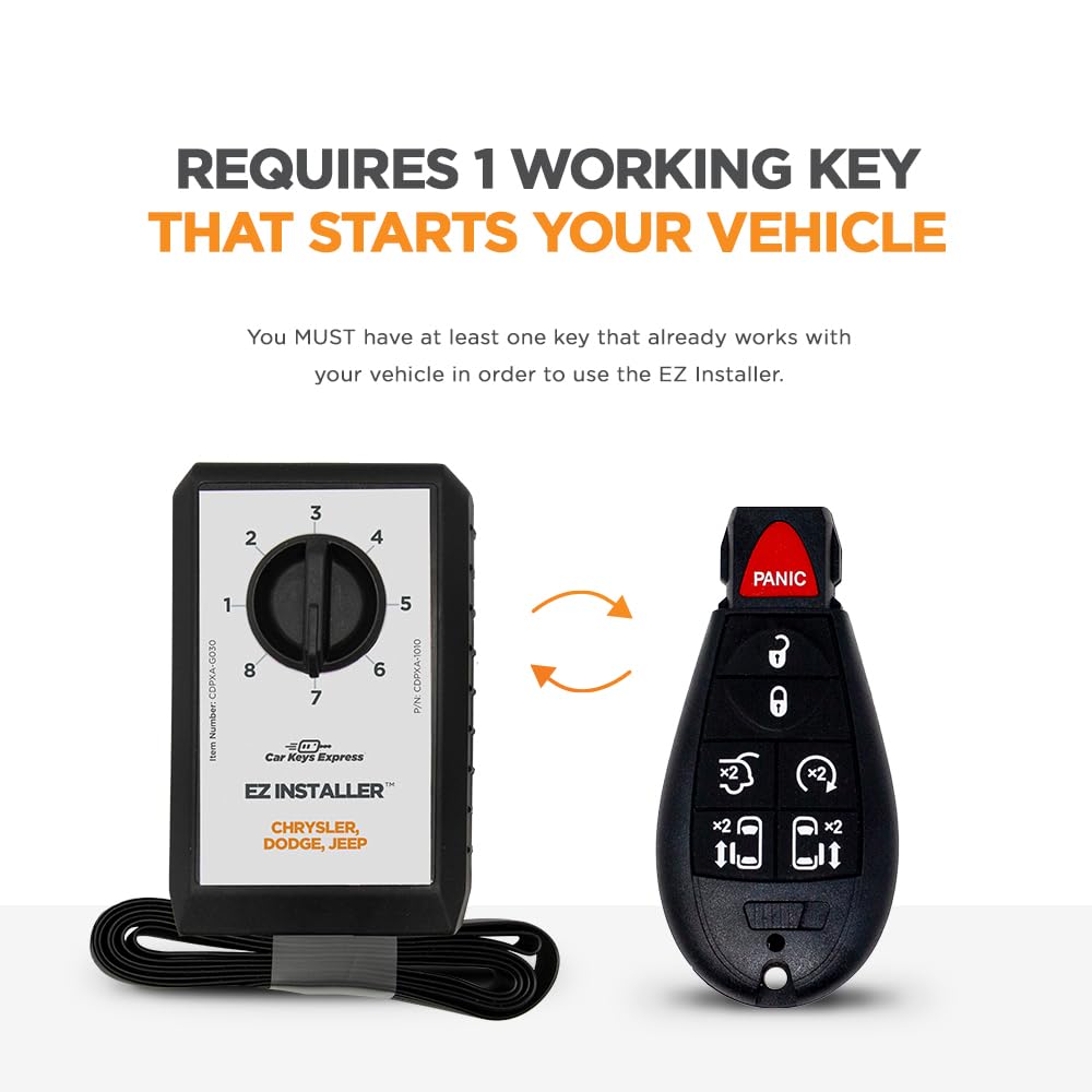 Car Keys Express key fob beside credit card illustrating compact size and portability