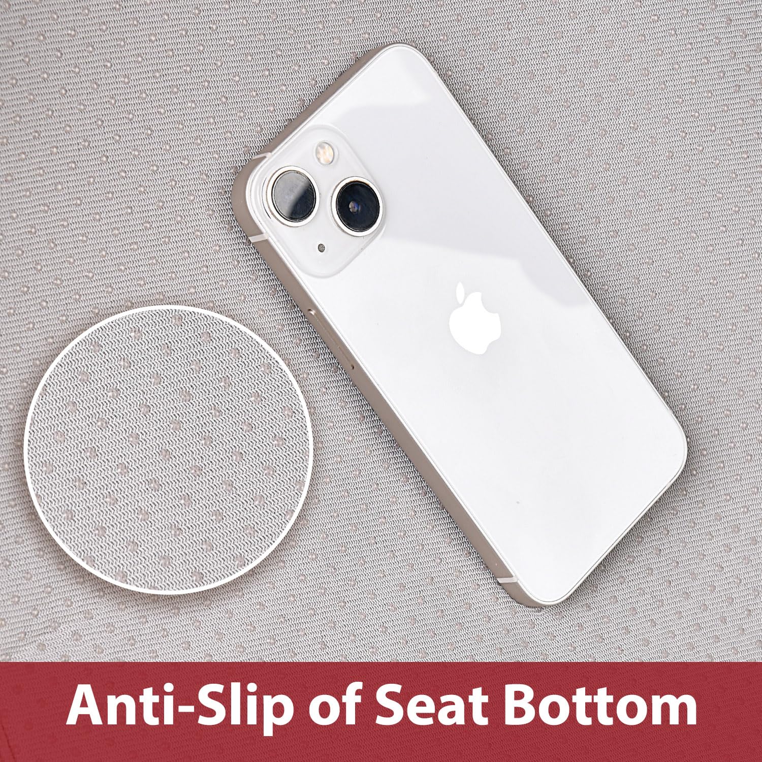 CAR PASS cross-section of 3D foam back support for improved driving comfort
