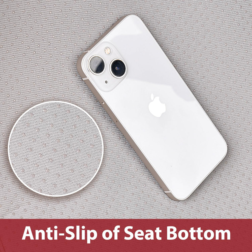 CAR PASS cross-section of 3D foam back support for improved driving comfort