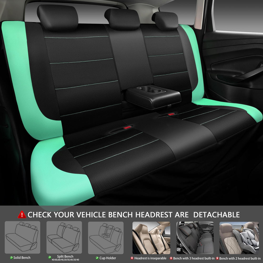 CAR PASS rear bench cover fitted for full-seat protection benefit