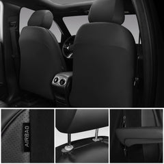 CAR PASS rear seat installed across bench showing full-coverage protection