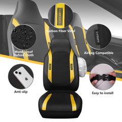 CAR PASS carbon fiber accent detail enhancing sporty style and durability