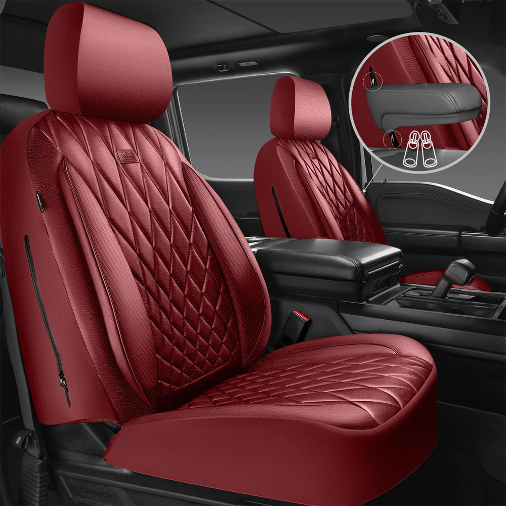 CAR PASS close-up diamond stitching detail highlighting premium finish