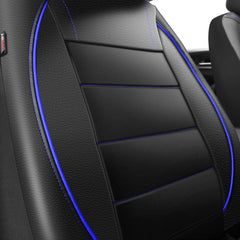 CAR PASS close-up of PU leather texture highlighting durable, odor-free finish