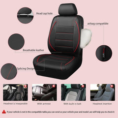 CAR PASS close-up of PU leather texture offering luxury look and easy cleaning