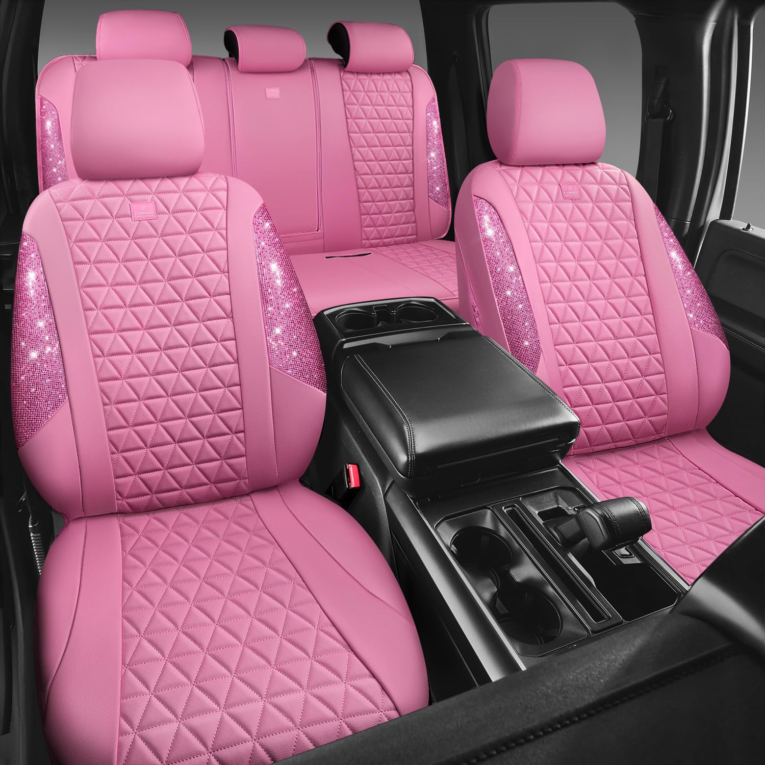 CAR PASS close-up rhinestone detail highlighting sparkling finish and luxury