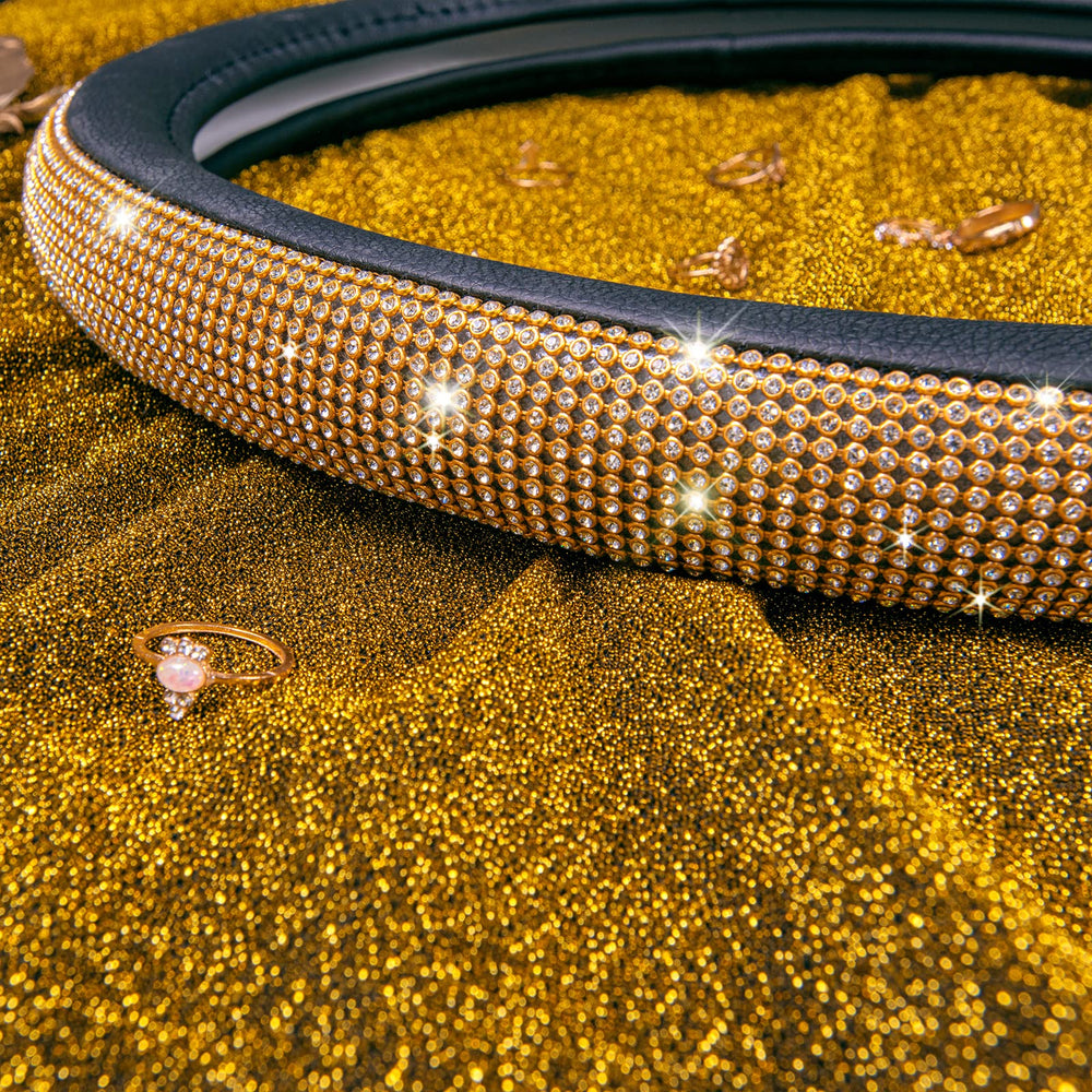 CAR PASS closeup rhinestones detail highlighting secure setting and long-lasting shine