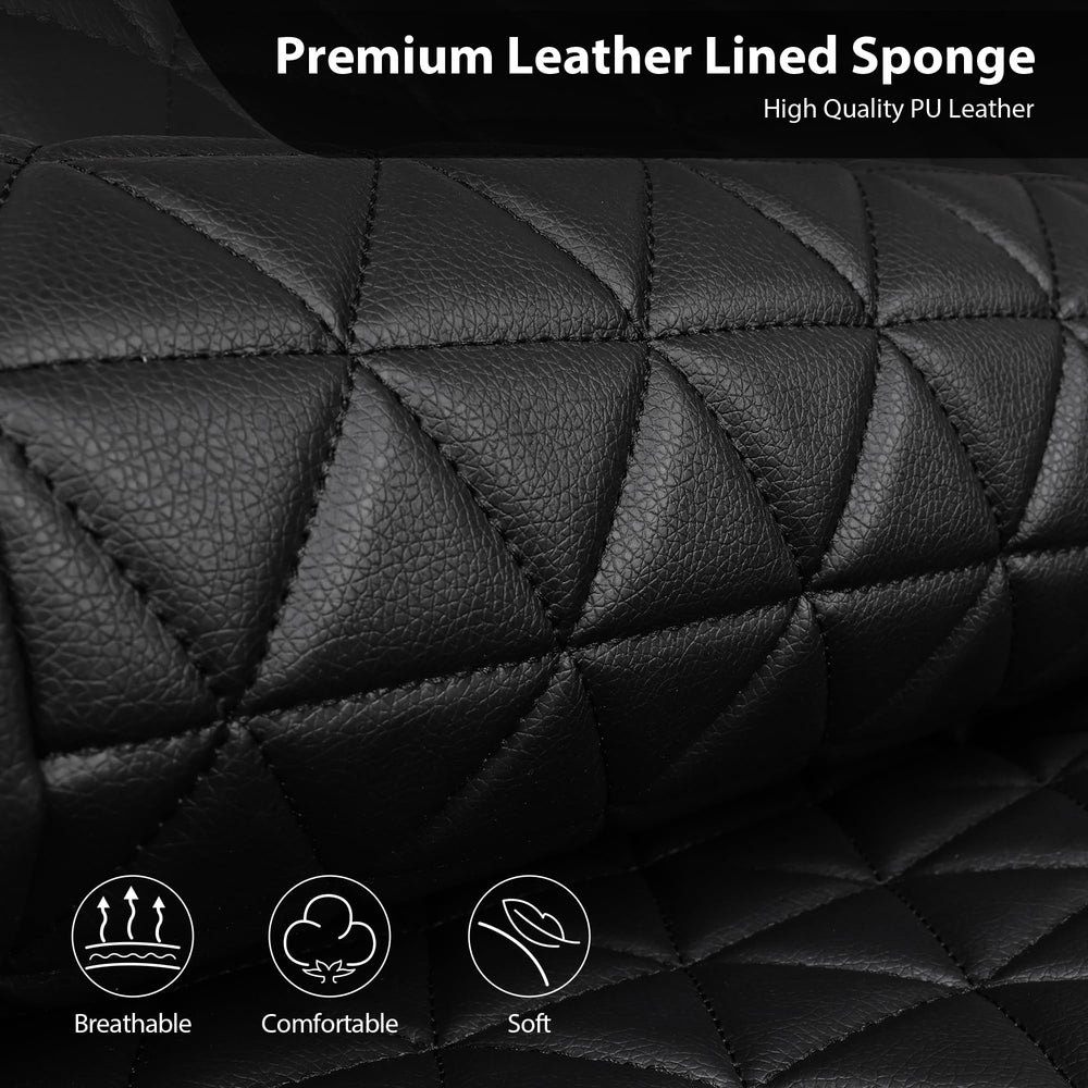 CAR PASS diamond quilt texture close-up offering cushioned comfort