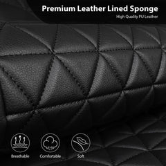 CAR PASS diamond quilt texture close-up offering cushioned comfort