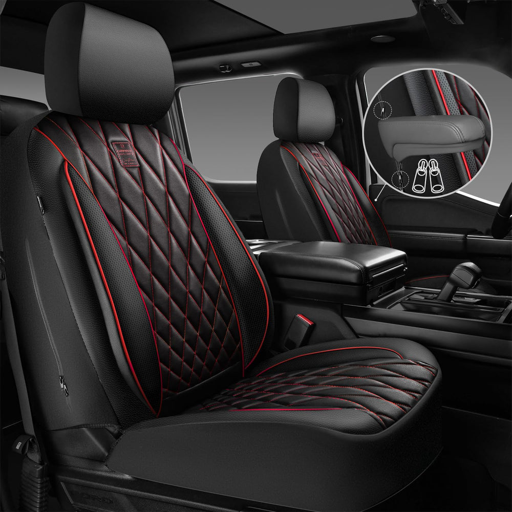 CAR PASS close-up of diamond stitching showing durable luxury finish