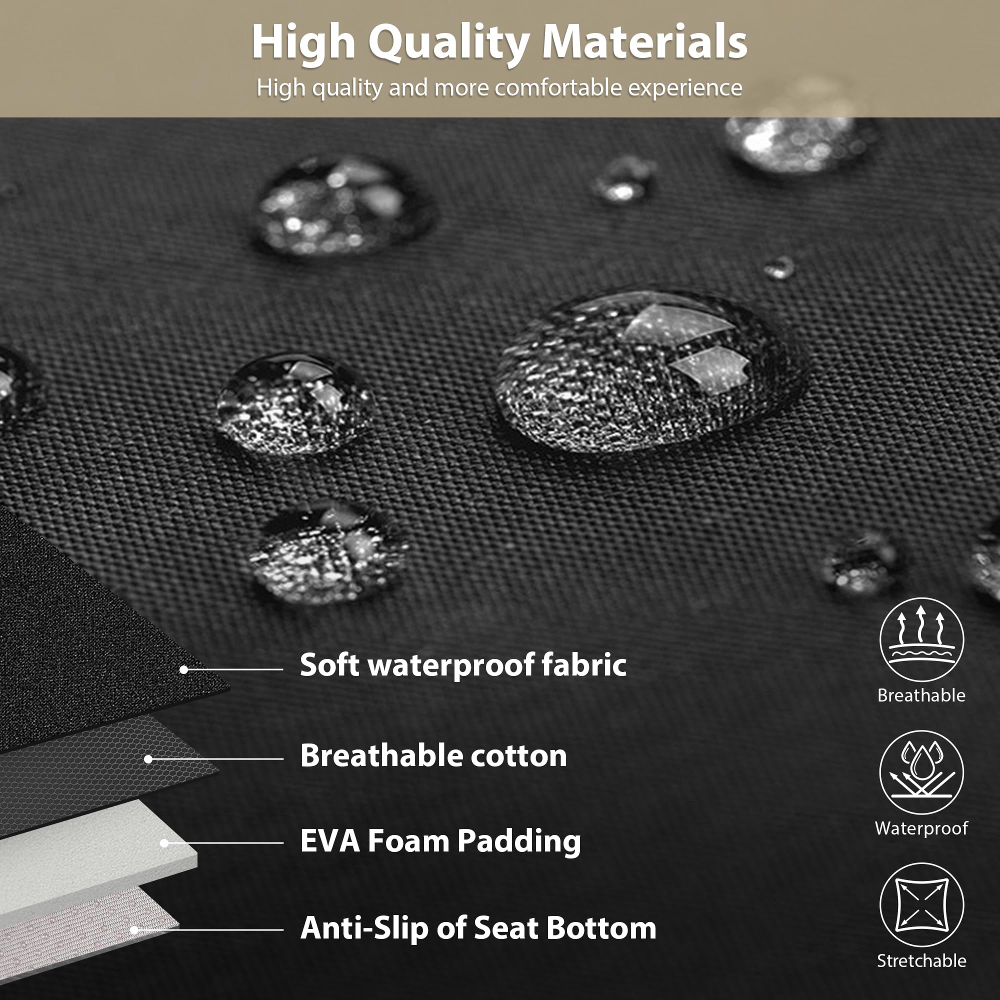 CAR PASS 5mm EVA padding close-up showing cushioning and comfort benefit