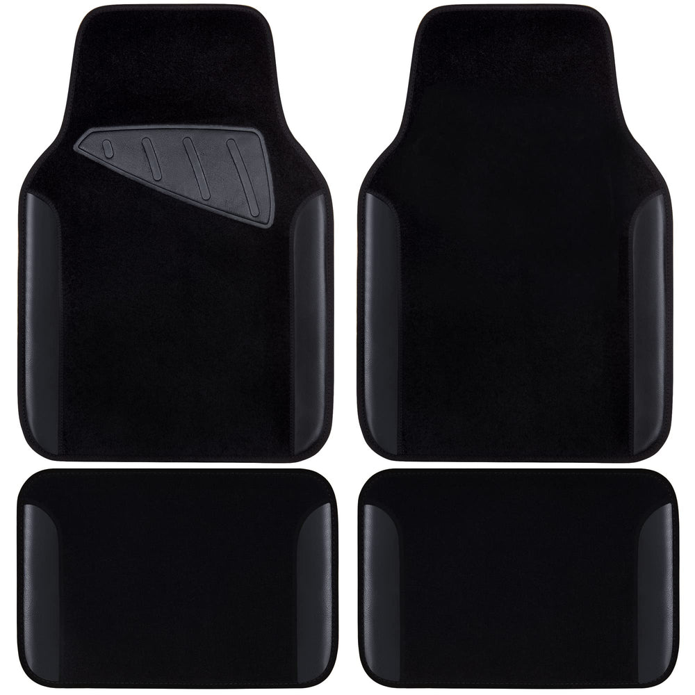 CAR PASS front mat top view showing waterproof faux-leather and sleek look