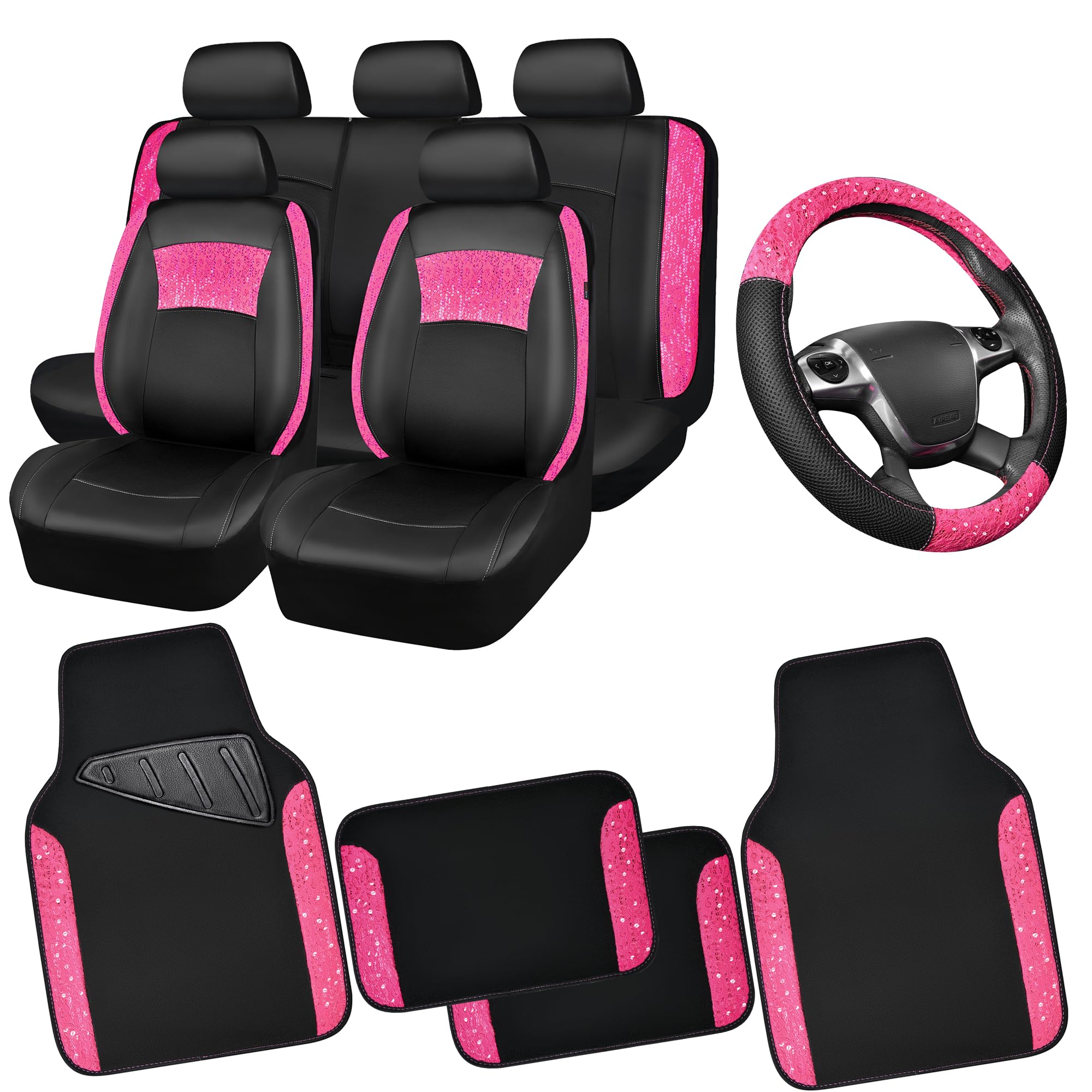 CAR PASS front seat cover installed showing neat fit and protection