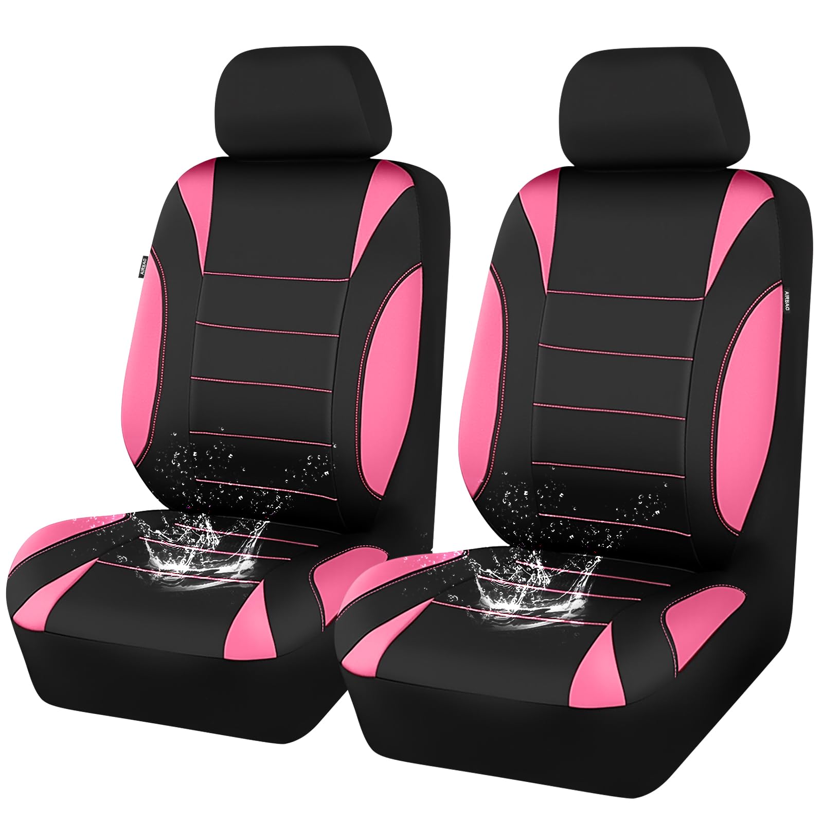 CAR PASS full front seat cover installed showing clean protection and fit
