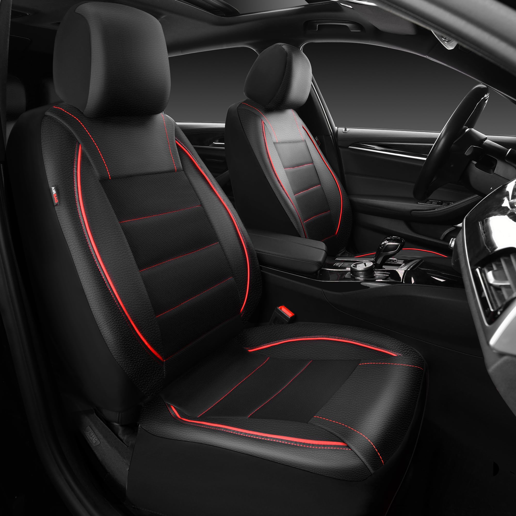 CAR PASS front seat cover full view showing fit and style benefit protection