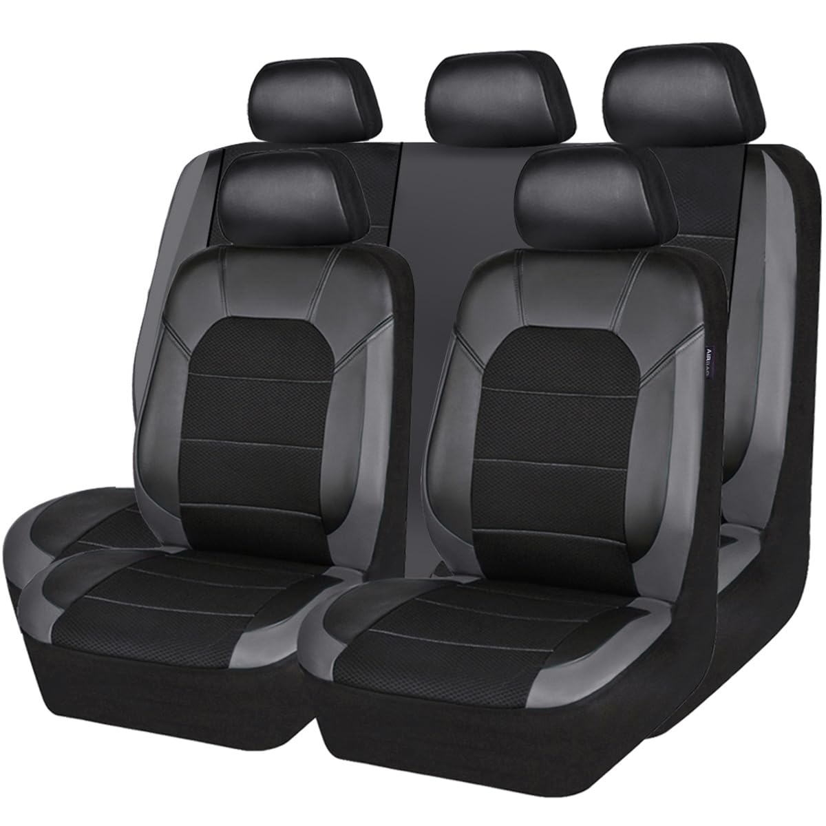CAR PASS front seat cover full view showing sporty upgrade and neat fit