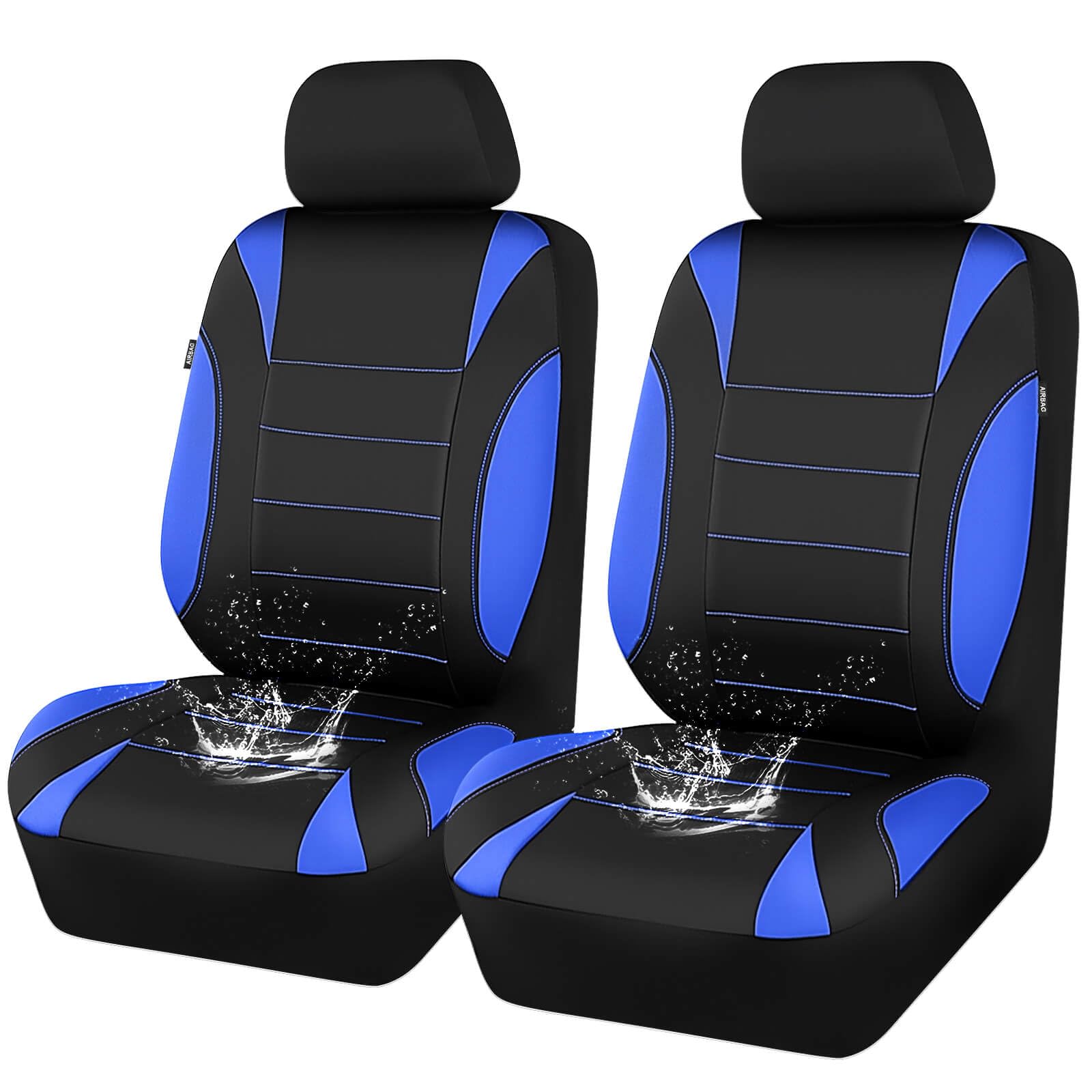 CAR PASS front seat cover full view showing waterproof protection and style
