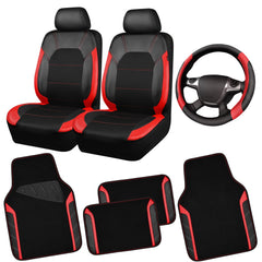 CAR PASS front seat covers front view showing fit and sporty look