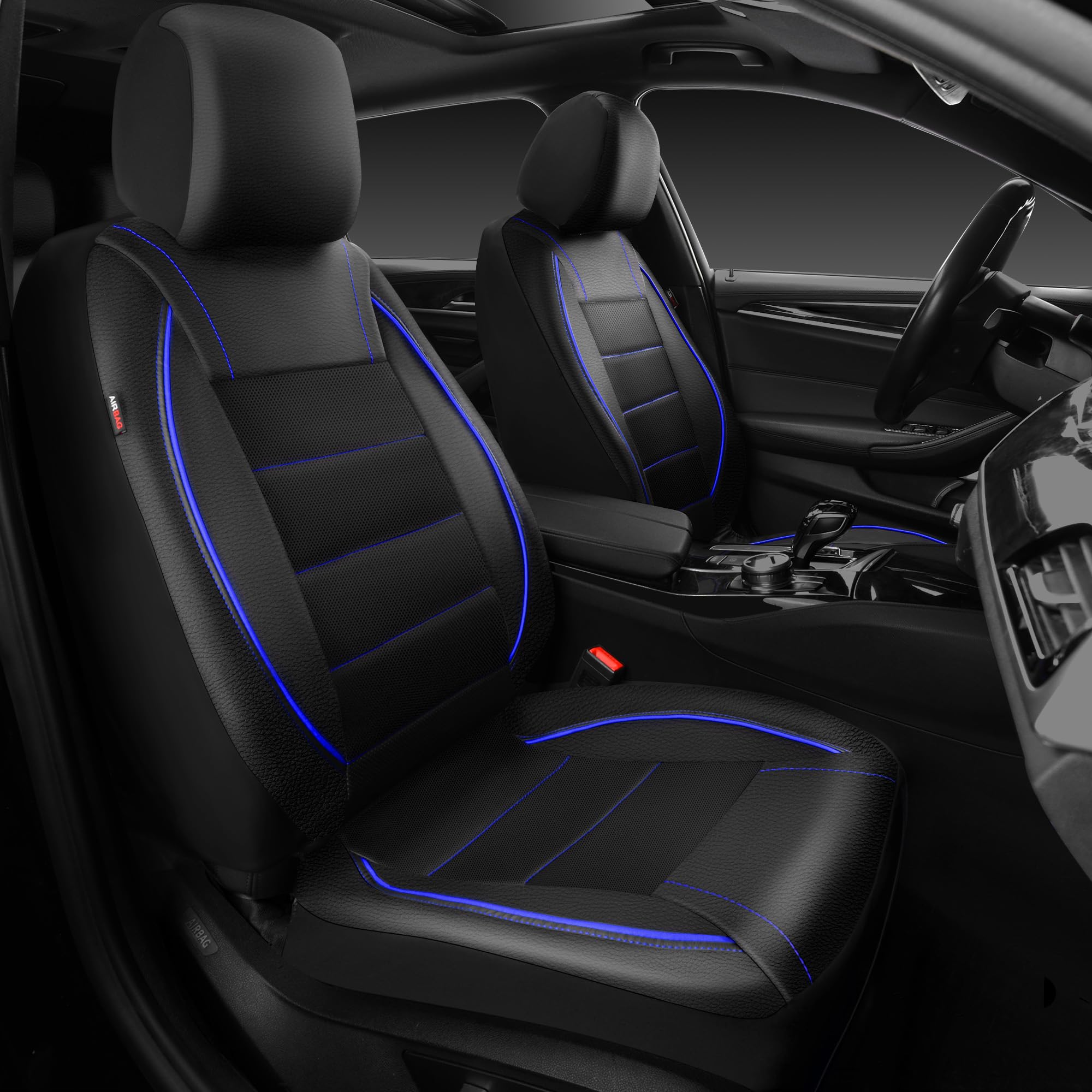CAR PASS front view of installed covers showing neat fit and refreshed interior