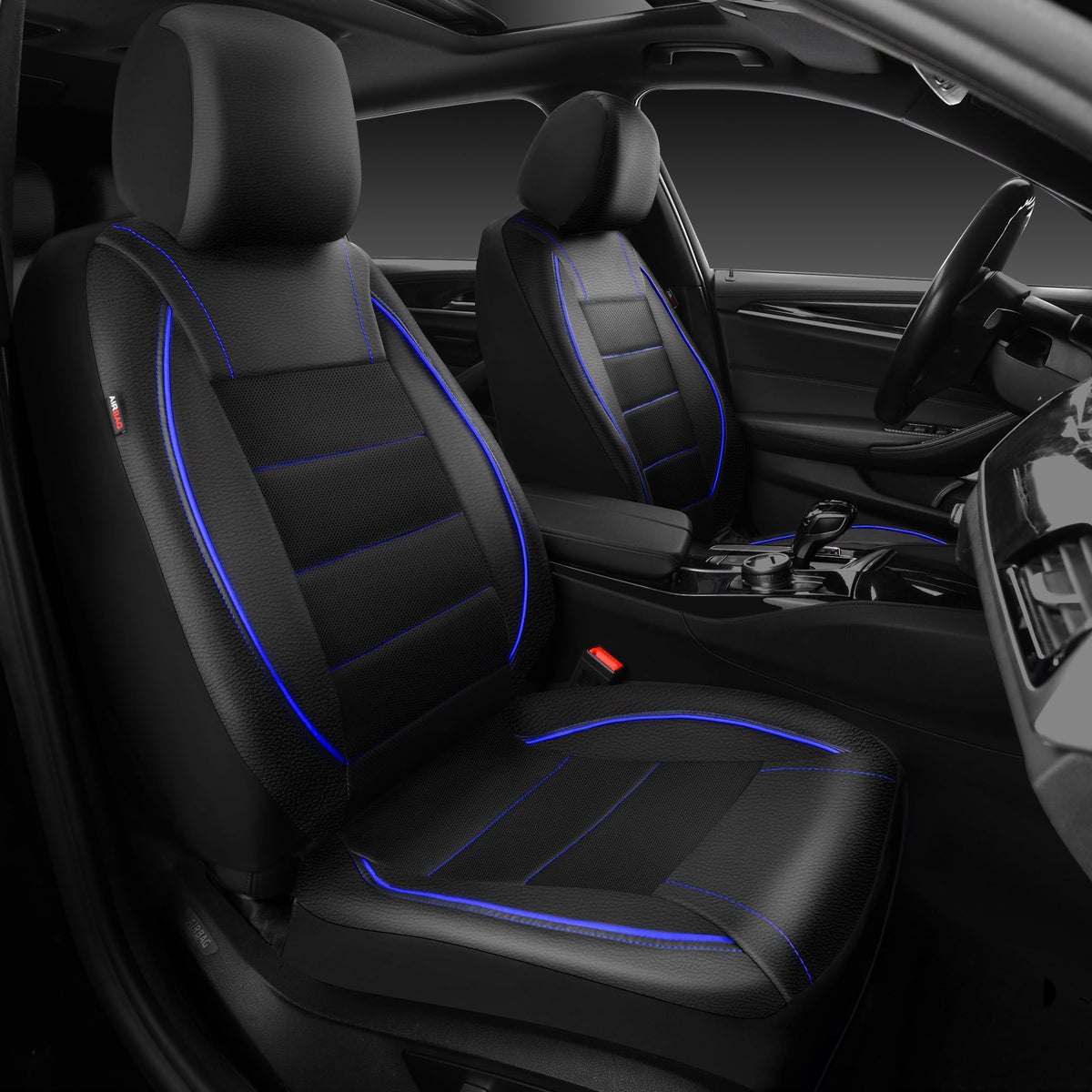 CAR PASS front view of installed covers showing neat fit and refreshed interior