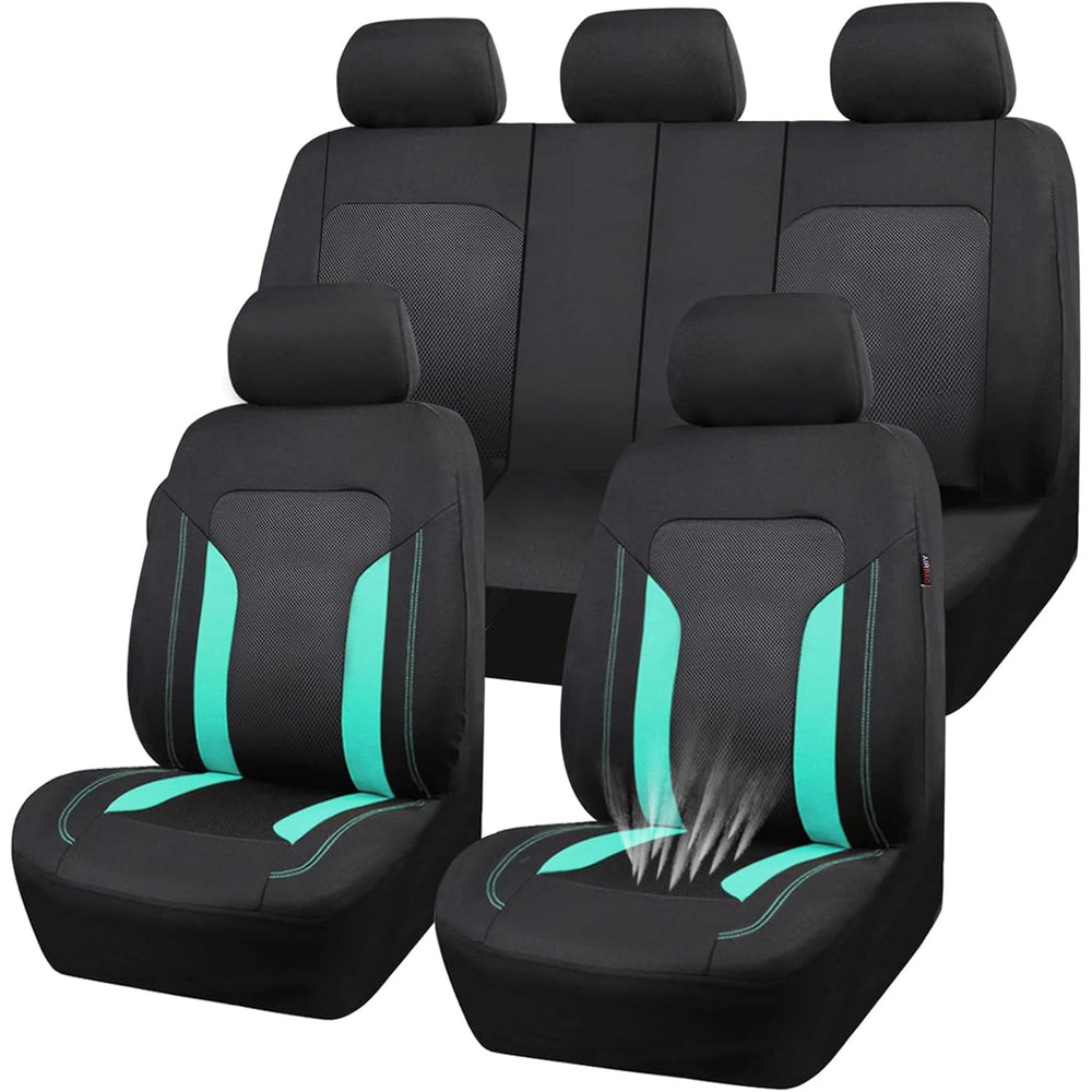 CAR PASS front seat full view in black mint showing sporty fit and immediate visual upgrade