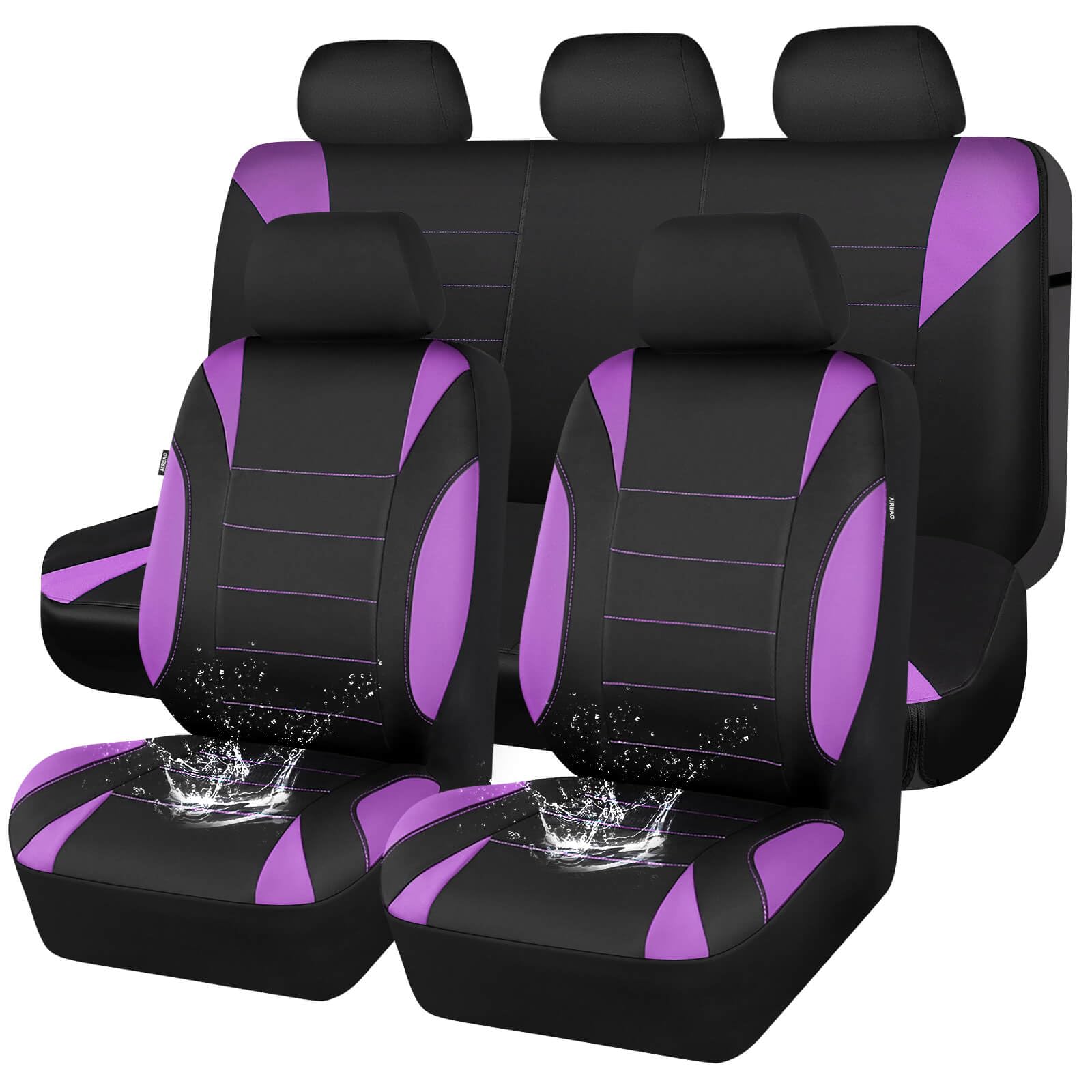 CAR PASS front seat full view showing waterproof protection and neat fit
