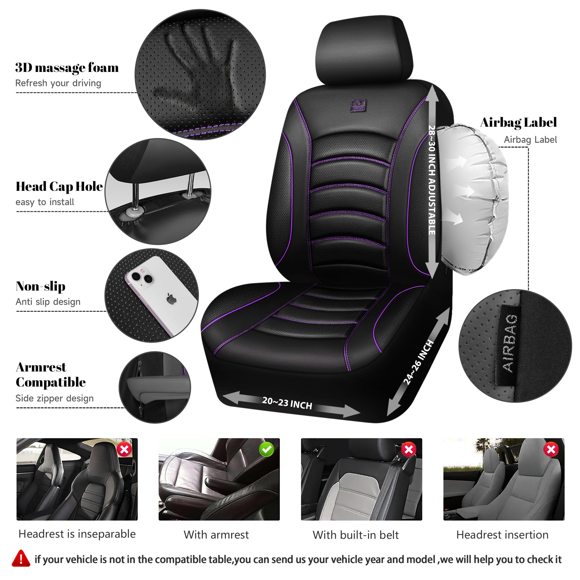CAR PASS front seat installed in SUV demonstrating universal fit and refined appearance