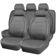 CAR PASS front seat view showing neat fit and stylish grey piping benefit: refined look