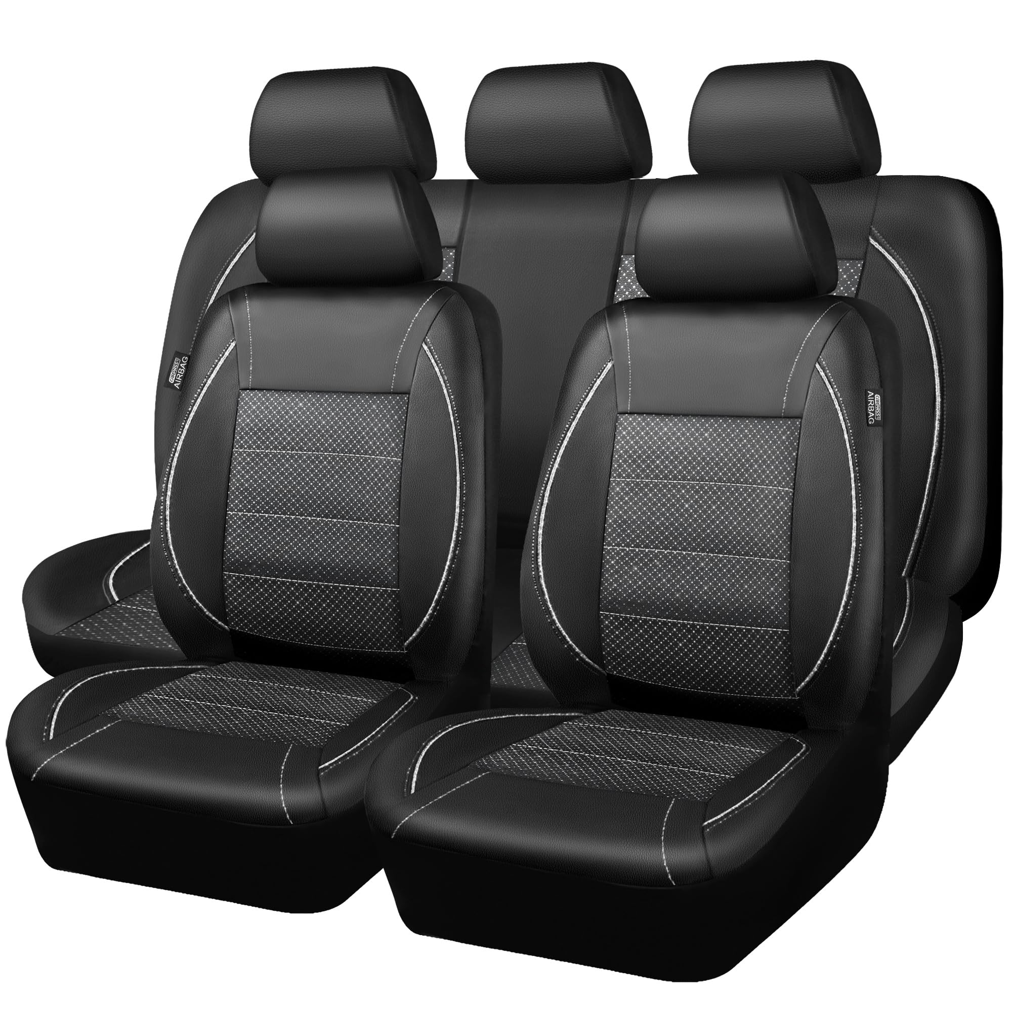 CAR PASS front seat view showing full-set fit and sleek protection