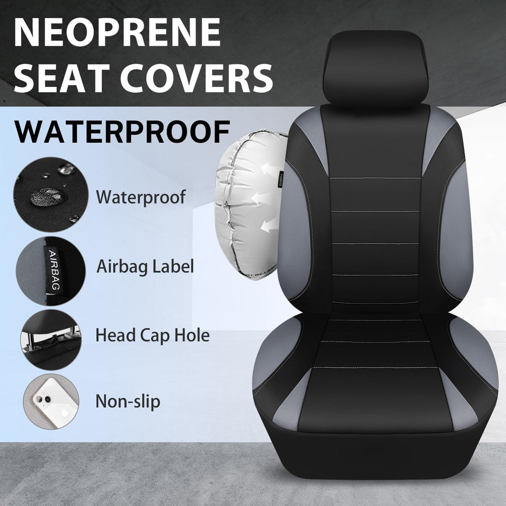 CAR PASS separate headrest cover detail for complete seat protection and fit