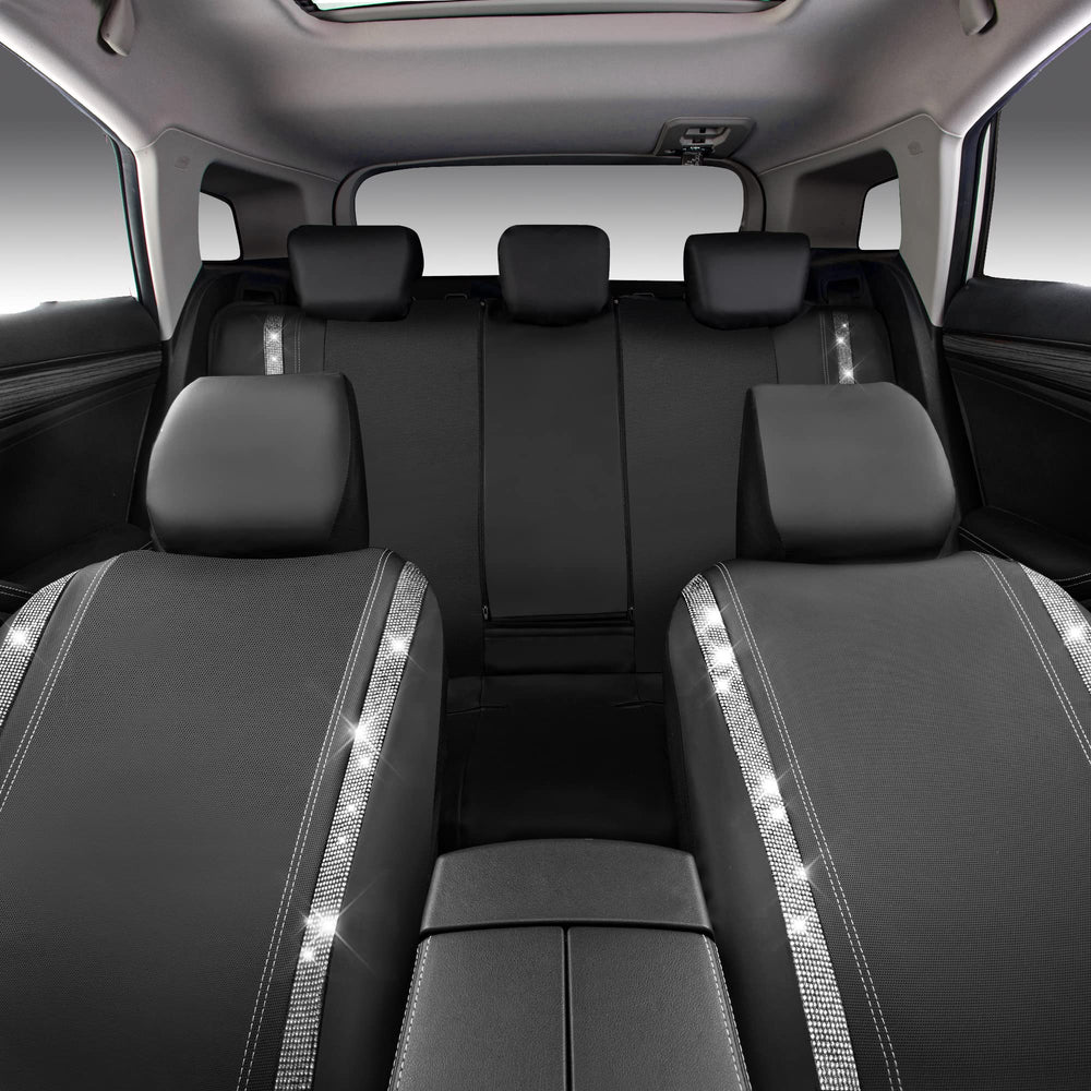 CAR PASS removable headrest covers set improving coordinated appearance
