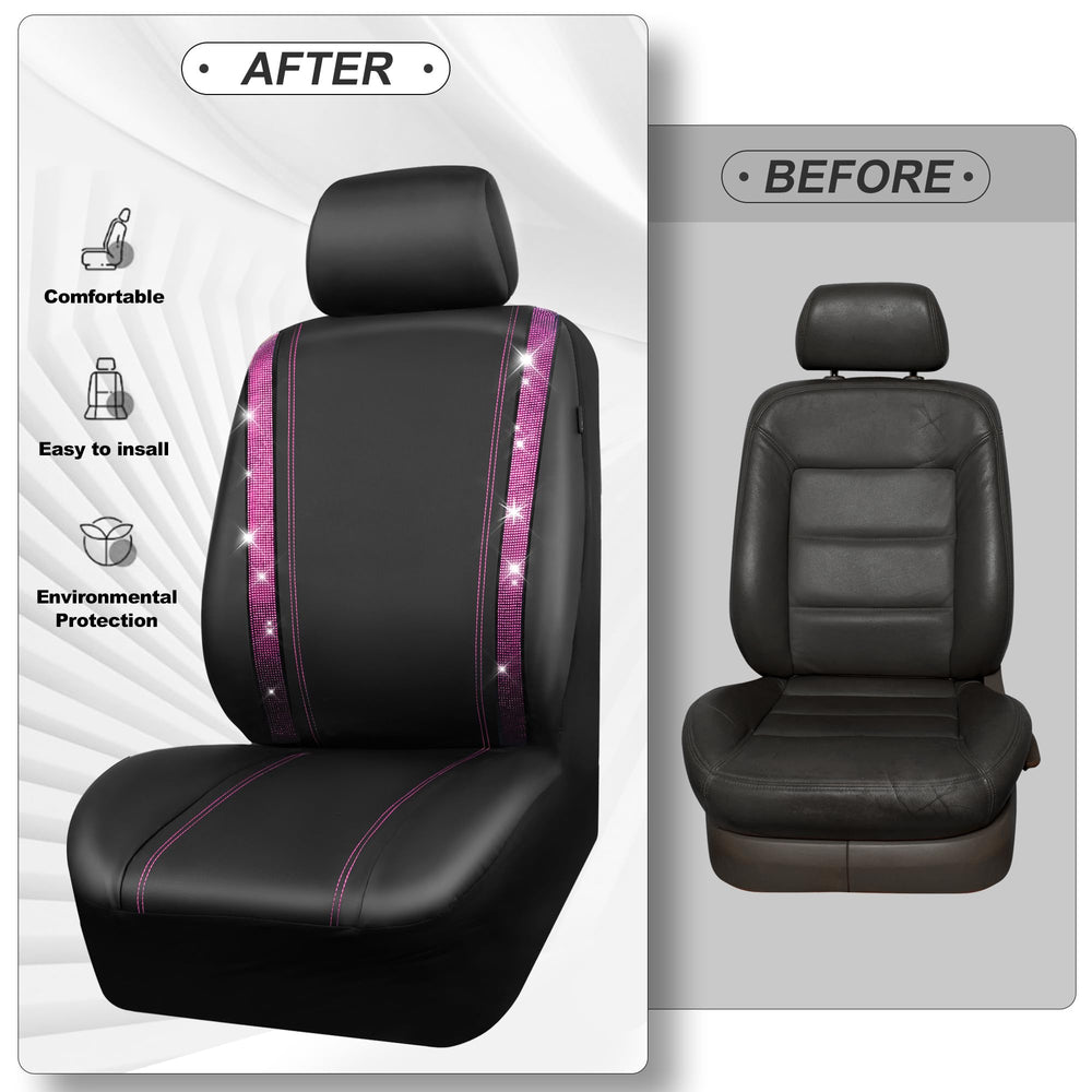 CAR PASS headrest covers arrangement showing removable convenience