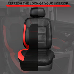 CAR PASS headrest covers detail showing neat finish and secure fit