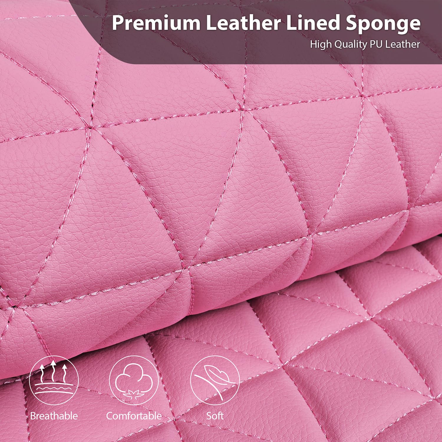 CAR PASS removable headrest cover displayed for quick cleaning and swap