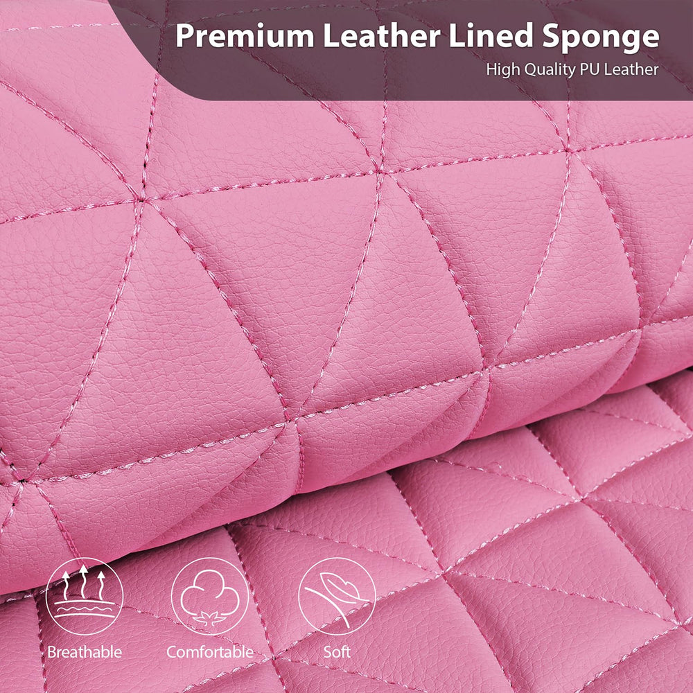CAR PASS removable headrest cover displayed for quick cleaning and swap