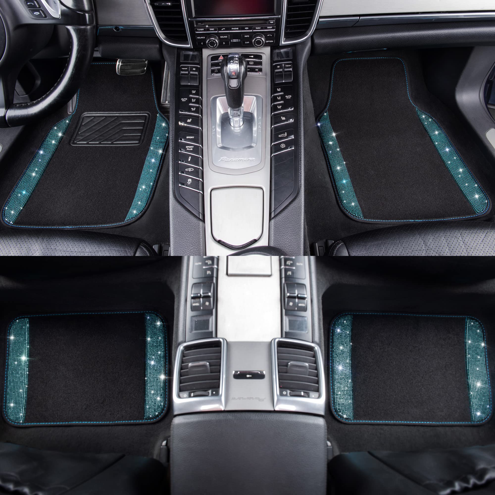 CAR PASS heavy backing underside grips carpet to prevent slippage
