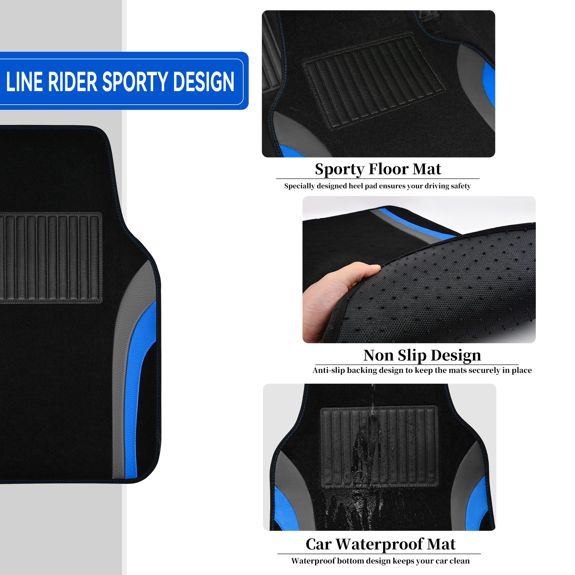 CAR PASS close-up of heel pad showing reinforced wear protection