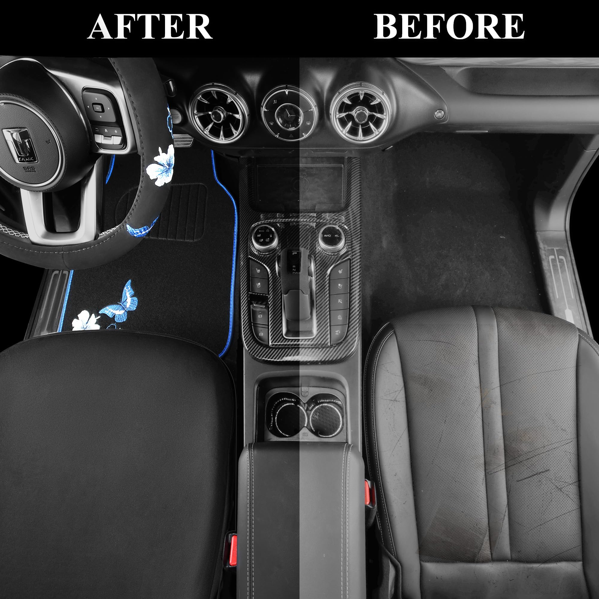 CAR PASS interior lifestyle shot demonstrating cohesive cabin transformation